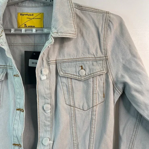 Signature 8 Women's Urban Streetwear Denim Jumpsuit Boiler Suit L Street **READ! - Picture 3 of 13